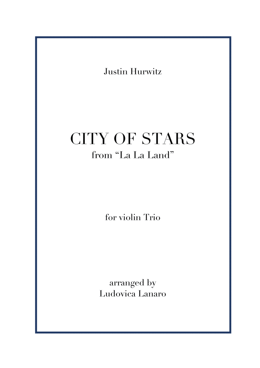 City Of Stars Violin Solo scores gallery preview page 1