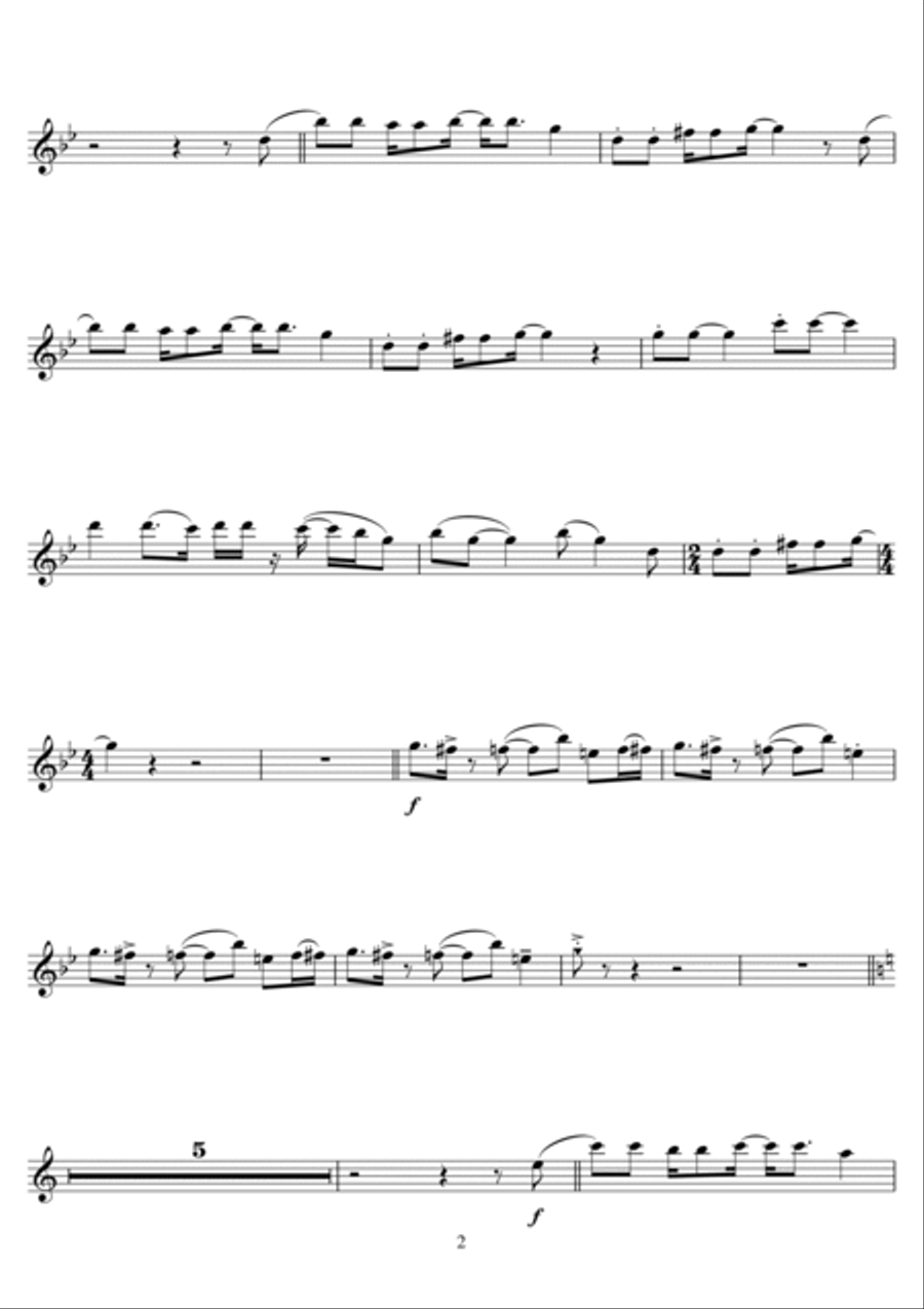 Go Down Moses Go Down Moses Flute Solo scores gallery preview page 2