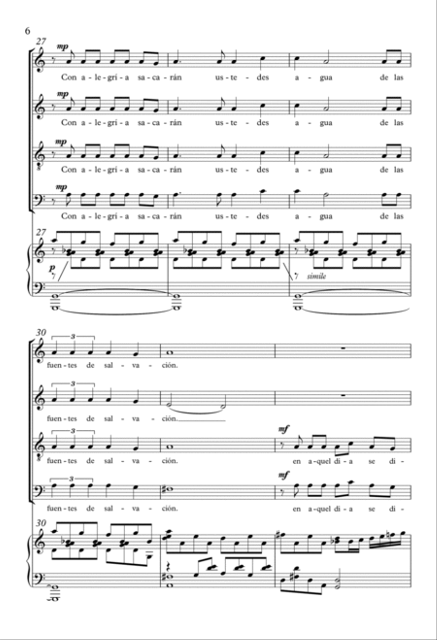 Cantico de Isaías 4-Part scores gallery preview page 5