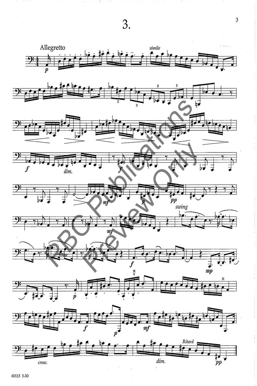 Technical Studies For Bass Trombone Choir scores gallery preview page 6
