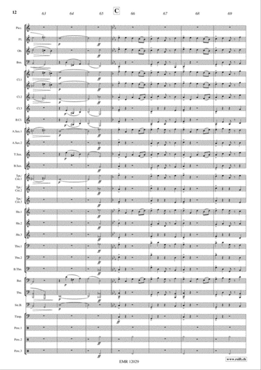 Alexander Nevsky Concert Band scores gallery preview page 13