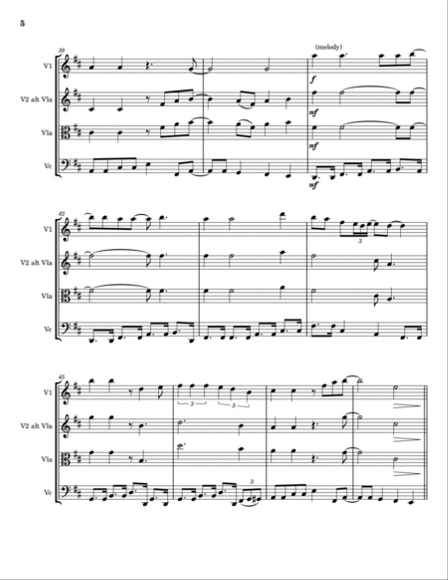 Christmas (baby Please Come Home) String Trio scores gallery preview page 5
