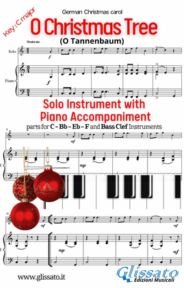 O Christmas Tree - Solo with easy Piano acc. (key C)