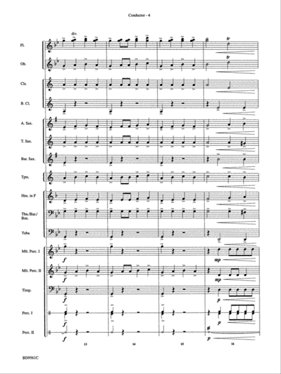 The Tempest: Score Concert Band scores gallery preview page 6