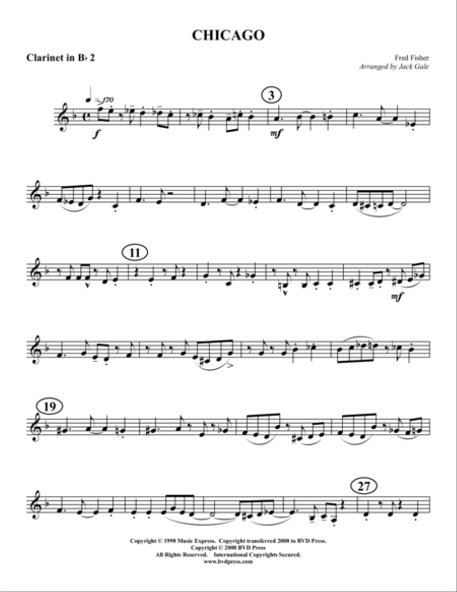 Chicago Clarinet Quartet scores gallery preview page 6