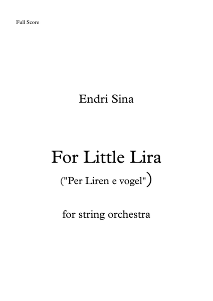 "For Little Lira" for string orchestra image number null