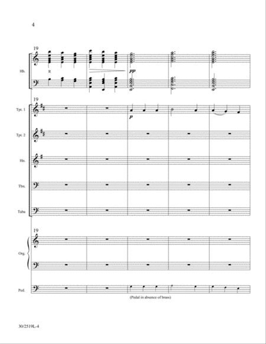 Fanfare for Easter - Brass Quintet Score and Parts Brass Quintet scores gallery preview page 4
