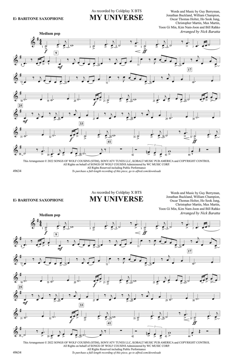 My Universe: E-flat Baritone Saxophone