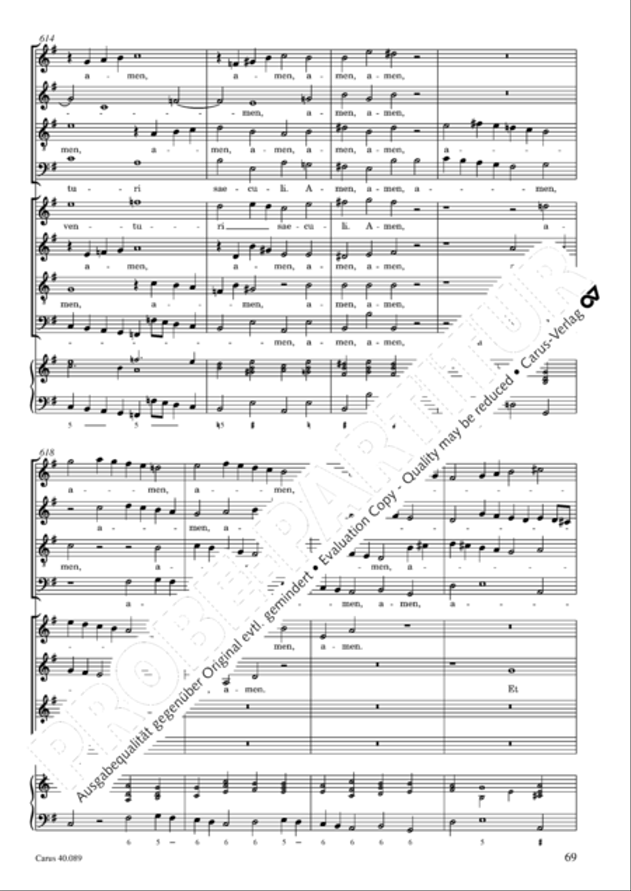 Credo a 8 voci 4-Part scores gallery preview page 70