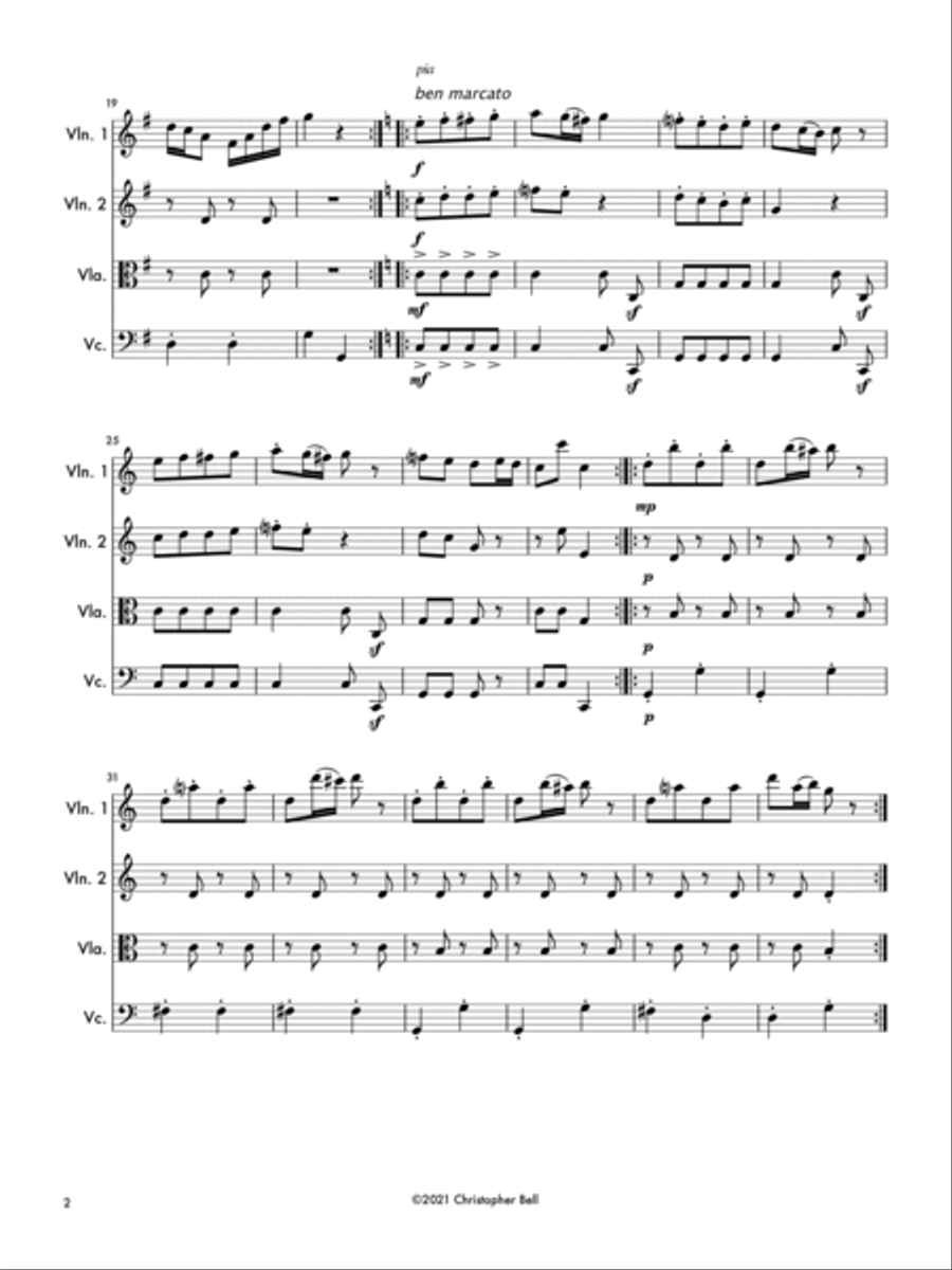 Victoria Gallop - String Quartet String Quartet scores gallery preview page 2