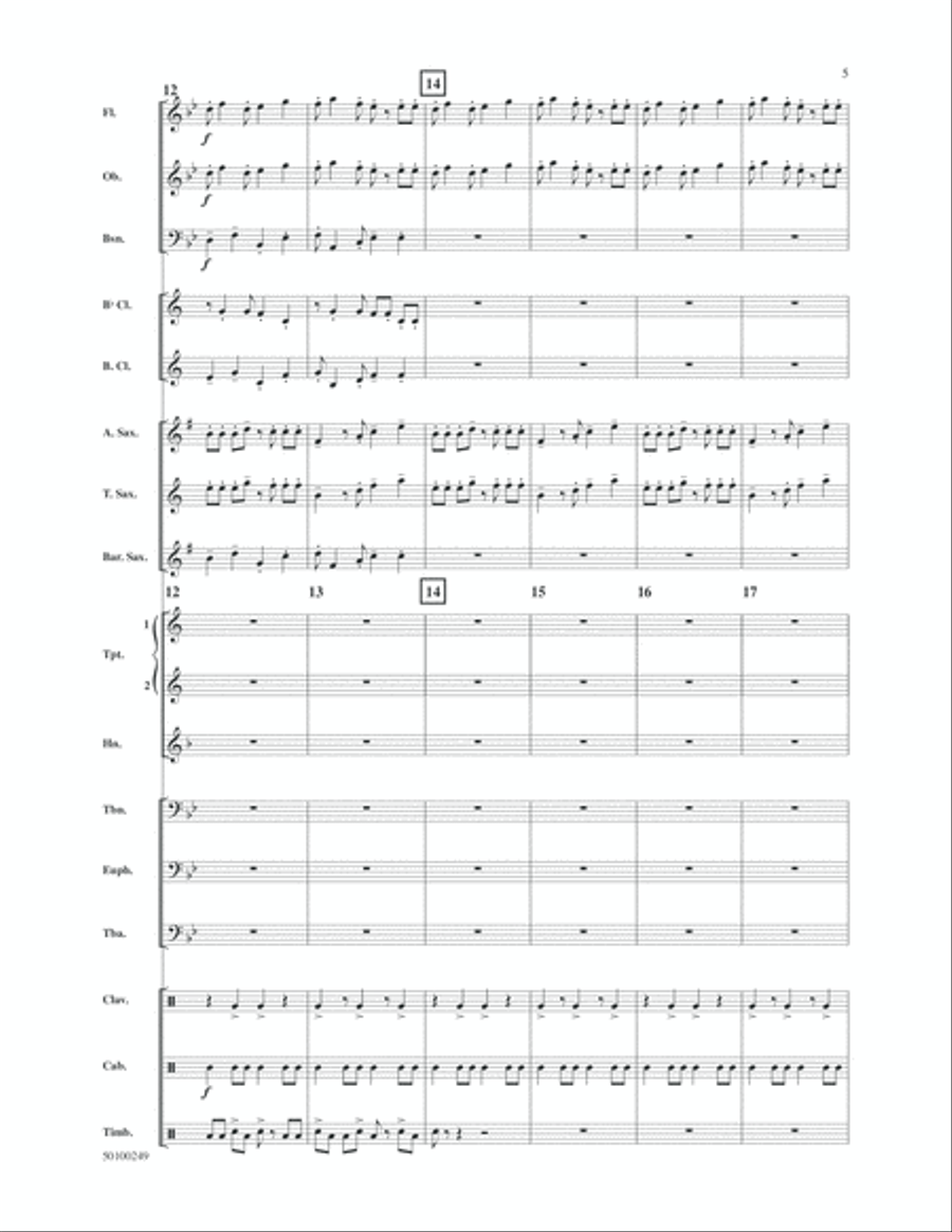 Uno Montuno for Band! Concert Band scores gallery preview page 5
