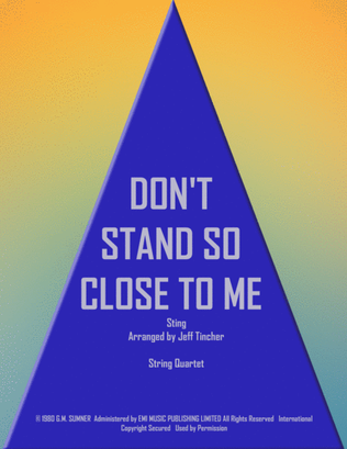 Book cover for Don't Stand So Close To Me