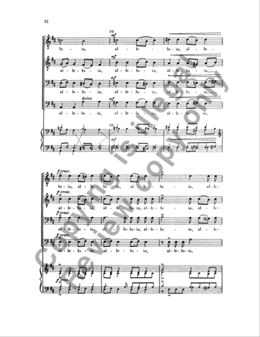 Alleluia TTBB scores gallery preview page 11