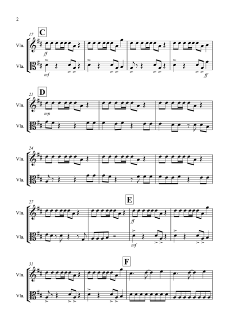 Under Pressure String Duet scores gallery preview page 2