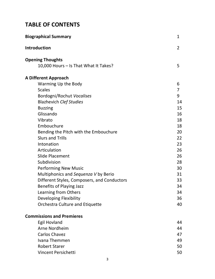 REFLECTIONS ON THE ART OF THE TROMBONE Bass Trombone scores gallery preview page 5