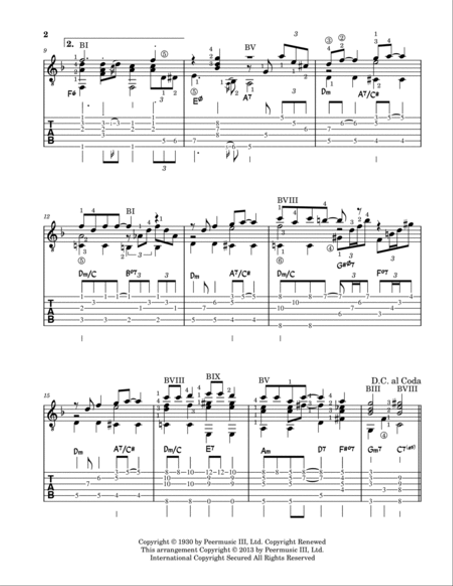 Georgia On My Mind Electric Guitar scores gallery preview page 3