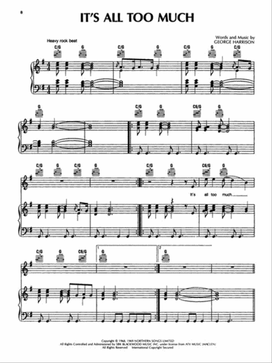 The Beatles Complete – Volume 2 Piano, Vocal, Guitar scores gallery preview page 5