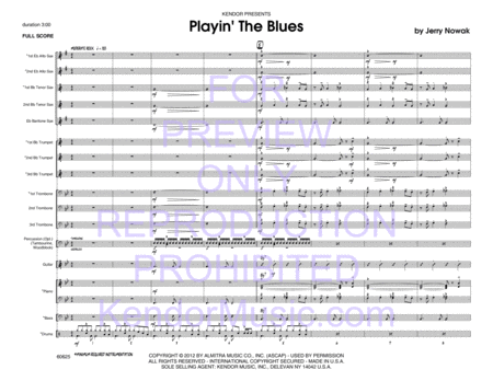 Playin' The Blues (Full Score)