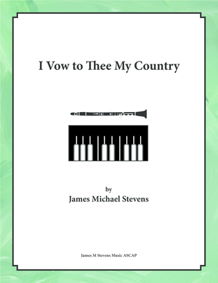 Book cover for I Vow to Thee My Country - Clarinet & Piano