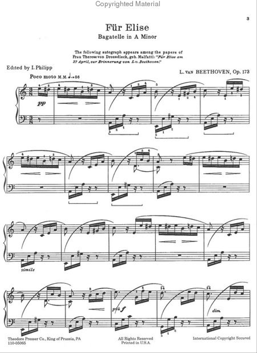 Für Elise Chamber Music scores gallery preview page 2