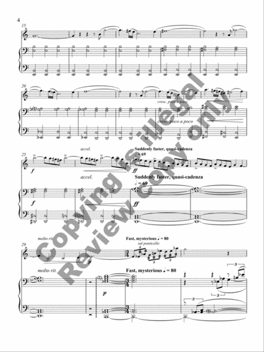 Aria and Fugue Aria and Fugue Violin Solo scores gallery preview page 5