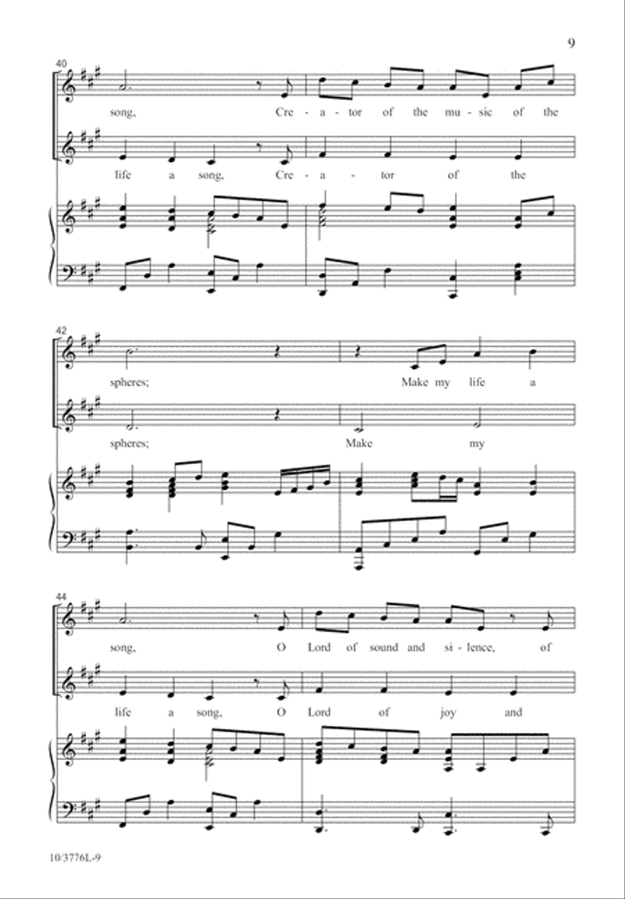 Make My Life a Song 2-Part scores gallery preview page 10
