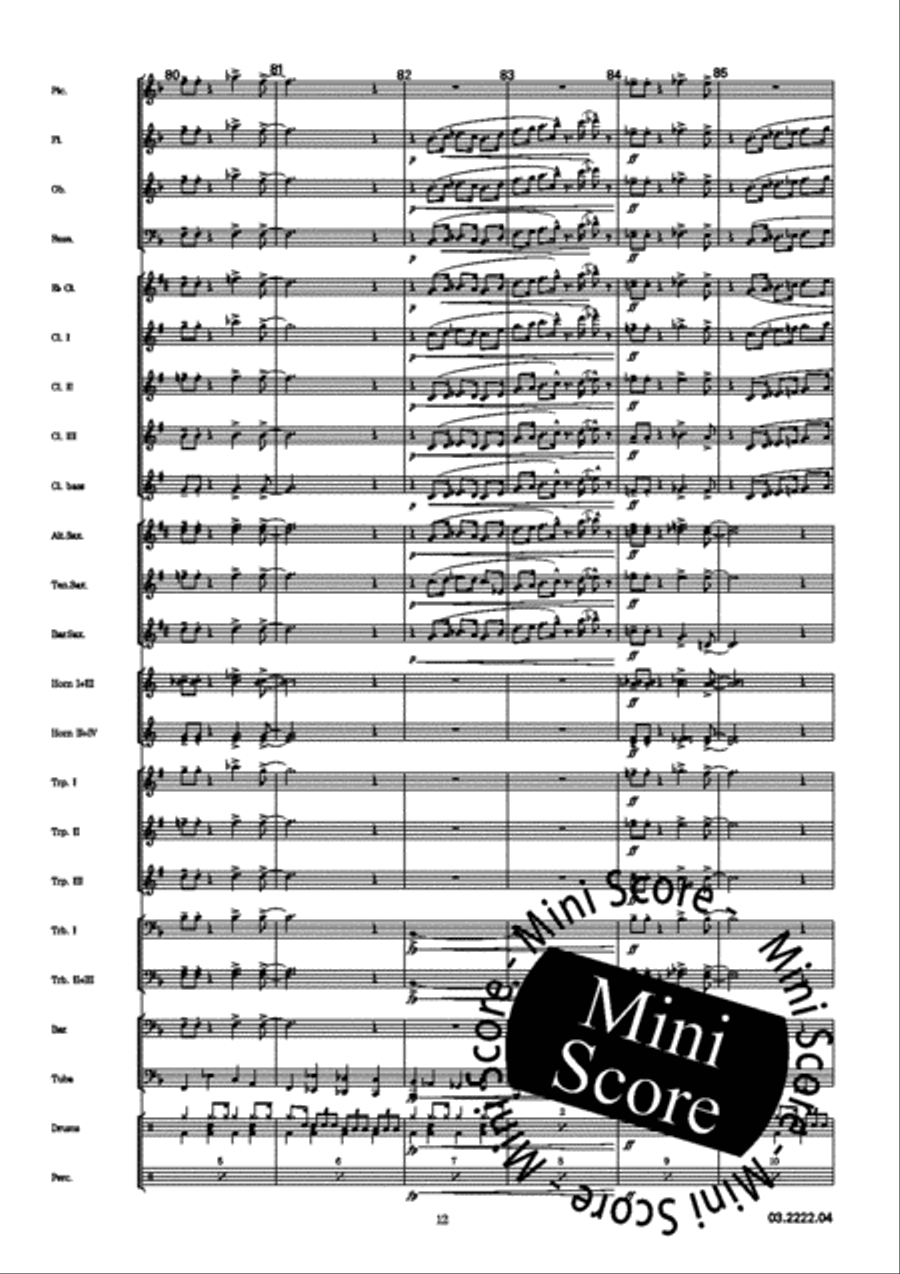 Rock and Go Concert Band scores gallery preview page 16