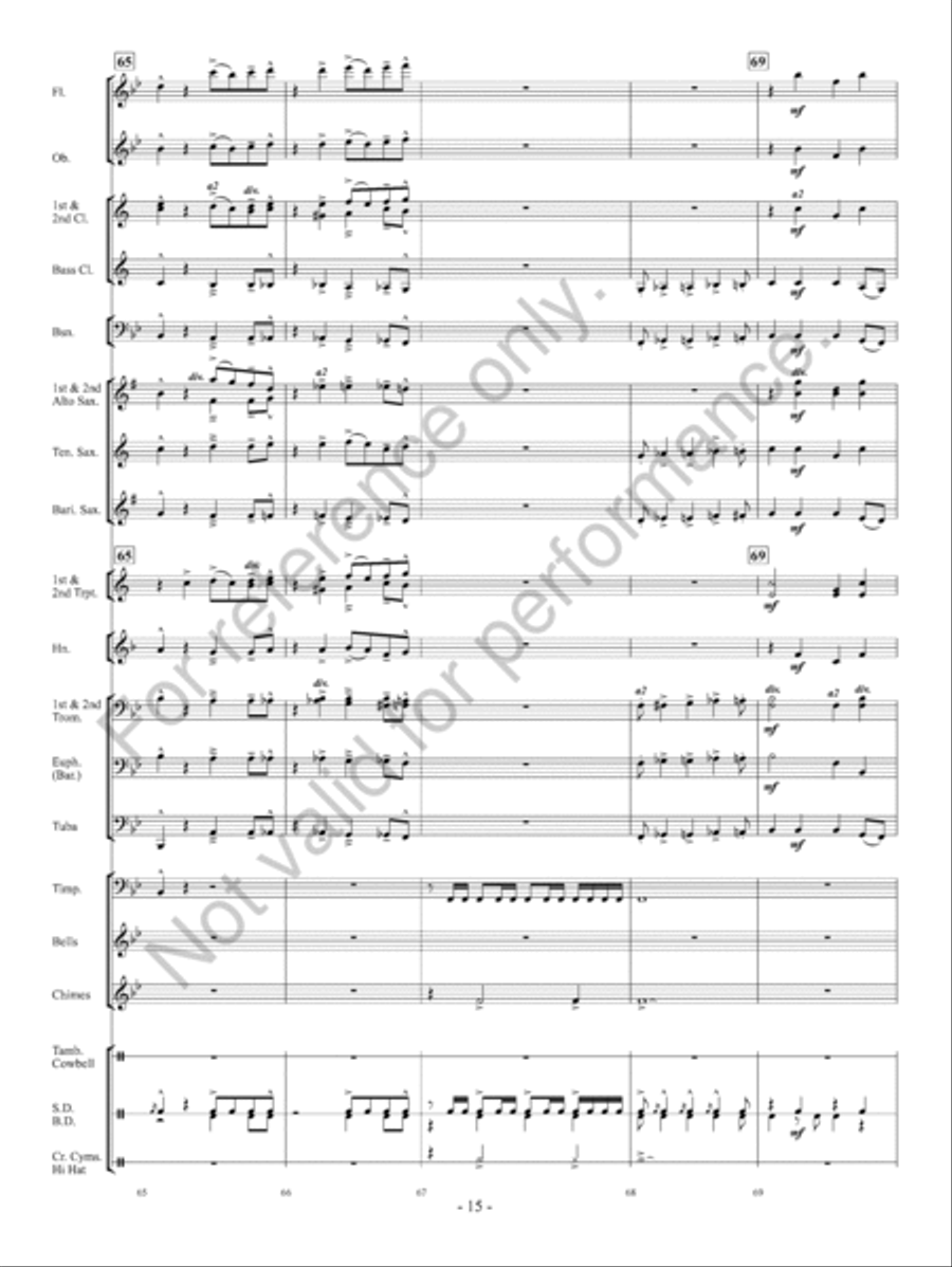 O Come All Ye Faithful Concert Band scores gallery preview page 16