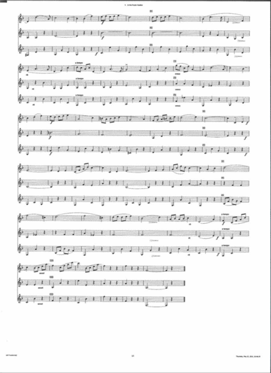 Morland and Torland (1916) by Ernest Markham Lee for Clarinet Trio (2 Bb & Bass) Clarinet Trio scores gallery preview page 6