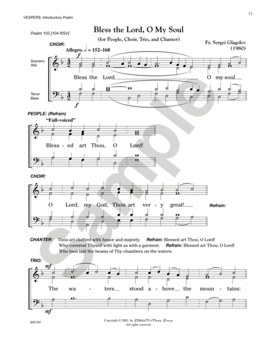 Selected Orthodox Sacred Choral Works, vol. 1 (Orthodox Liturgical Singing in America)