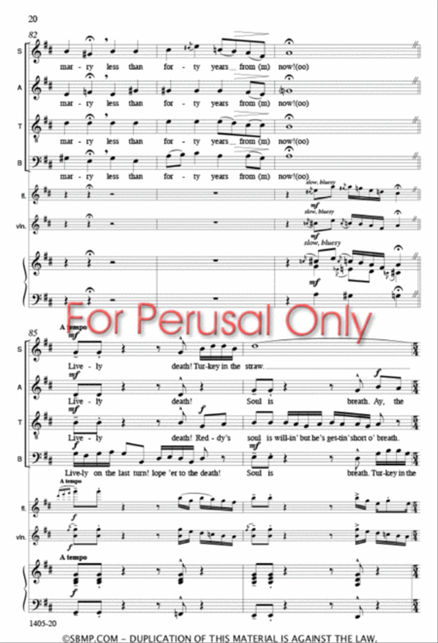 The Bunk-House Orchestra - SATB Octavo 4-Part scores gallery preview page 19