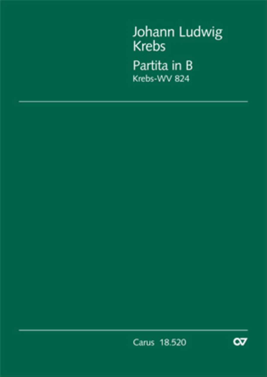 Partita in B flat Major Partita in B flat Major Harpsichord scores gallery preview page 1