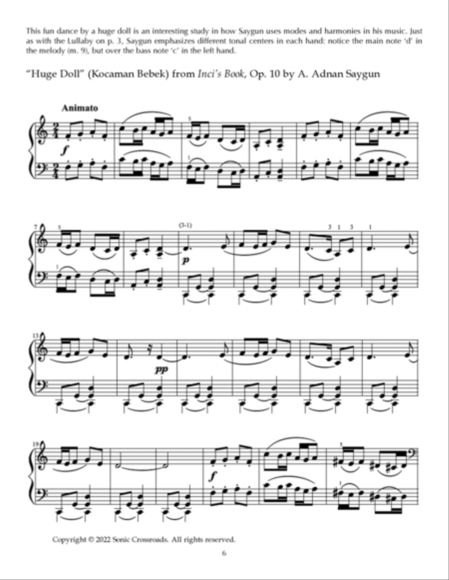 Anthology of Turkish Piano Music, Vol. I (Elementary) image number null