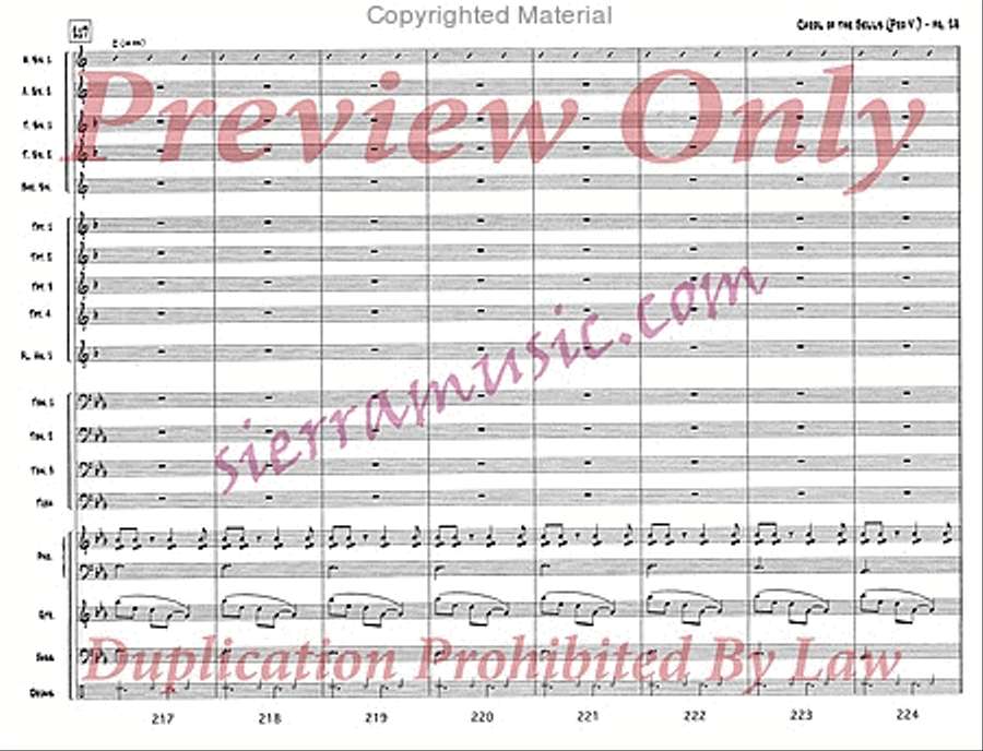 Carol of the Bells (pro) Jazz Ensemble scores gallery preview page 29
