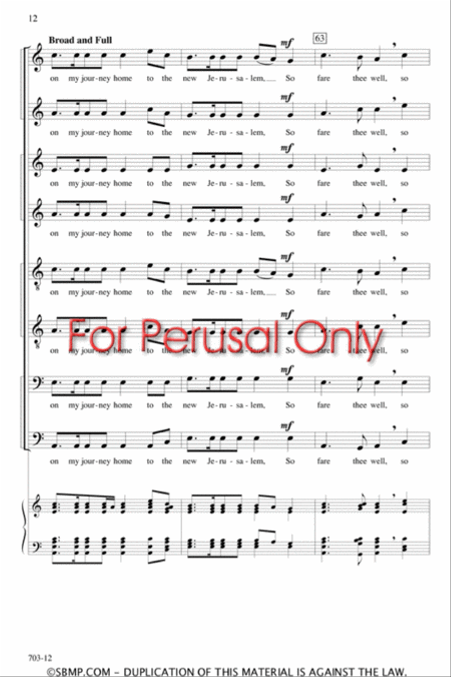 To the New Jerusalem - SATB divisi Octavo Divisi scores gallery preview page 12