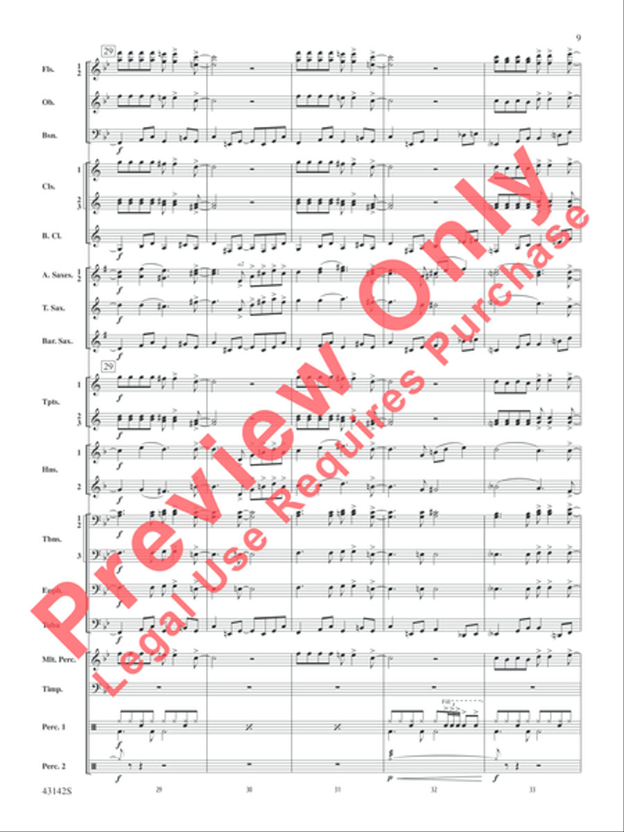The Doors on Tour The Doors on Tour Concert Band scores gallery preview page 10