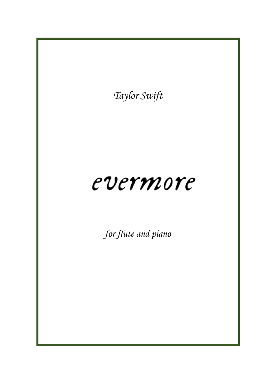 Evermore Flute Solo scores gallery preview page 1