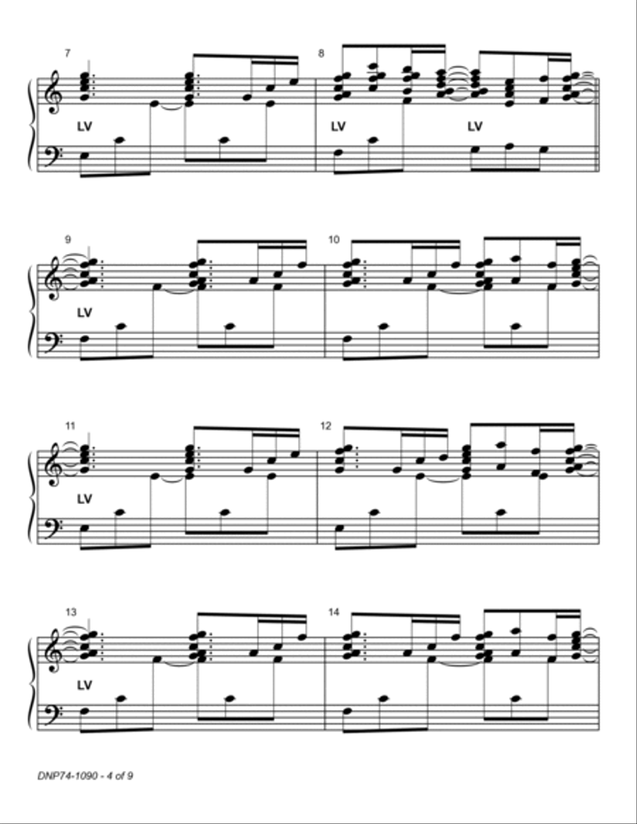New Life ~ 3-octave handbell choirs, with optional cello - REPRODUCIBLE 3-Octaves scores gallery preview page 4