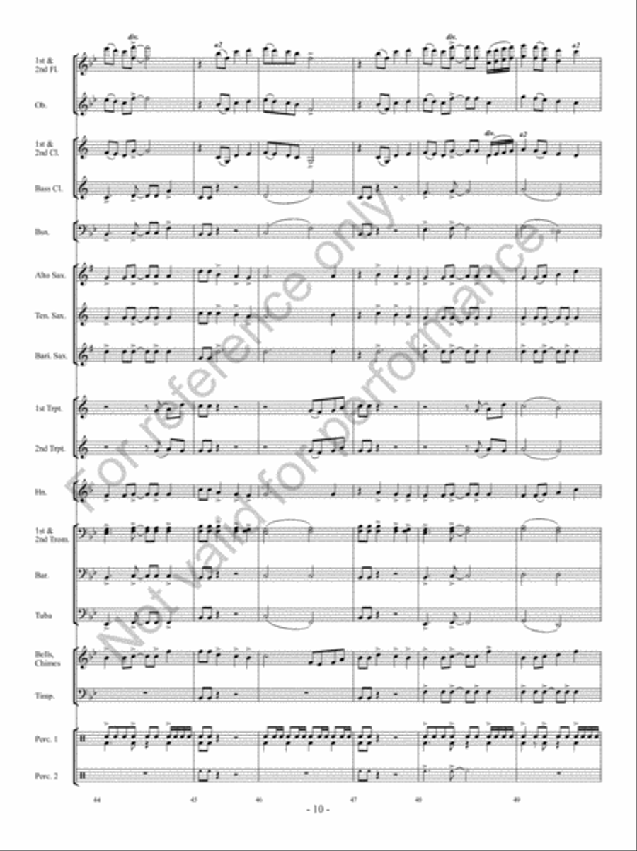 Hope Springs Eternal Concert Band scores gallery preview page 9
