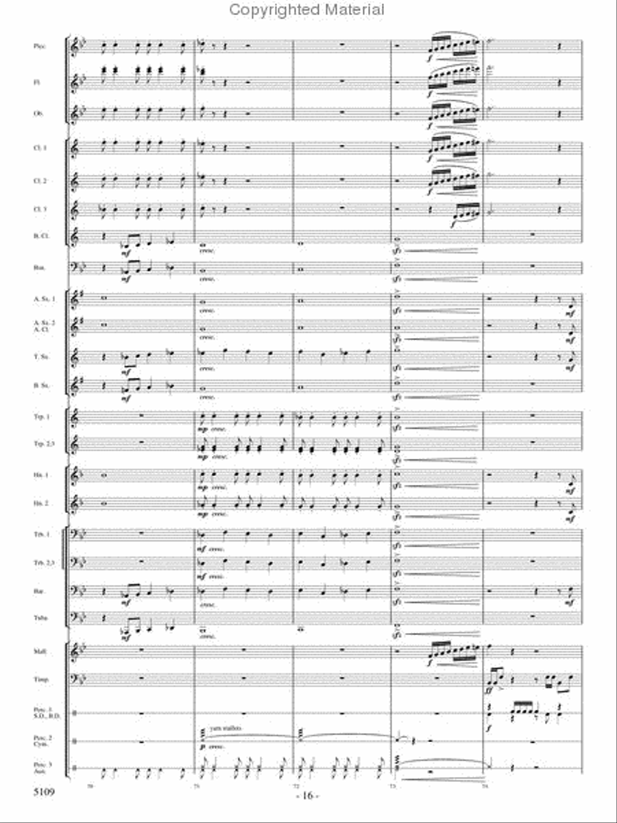 As If On Wings Concert Band scores gallery preview page 15