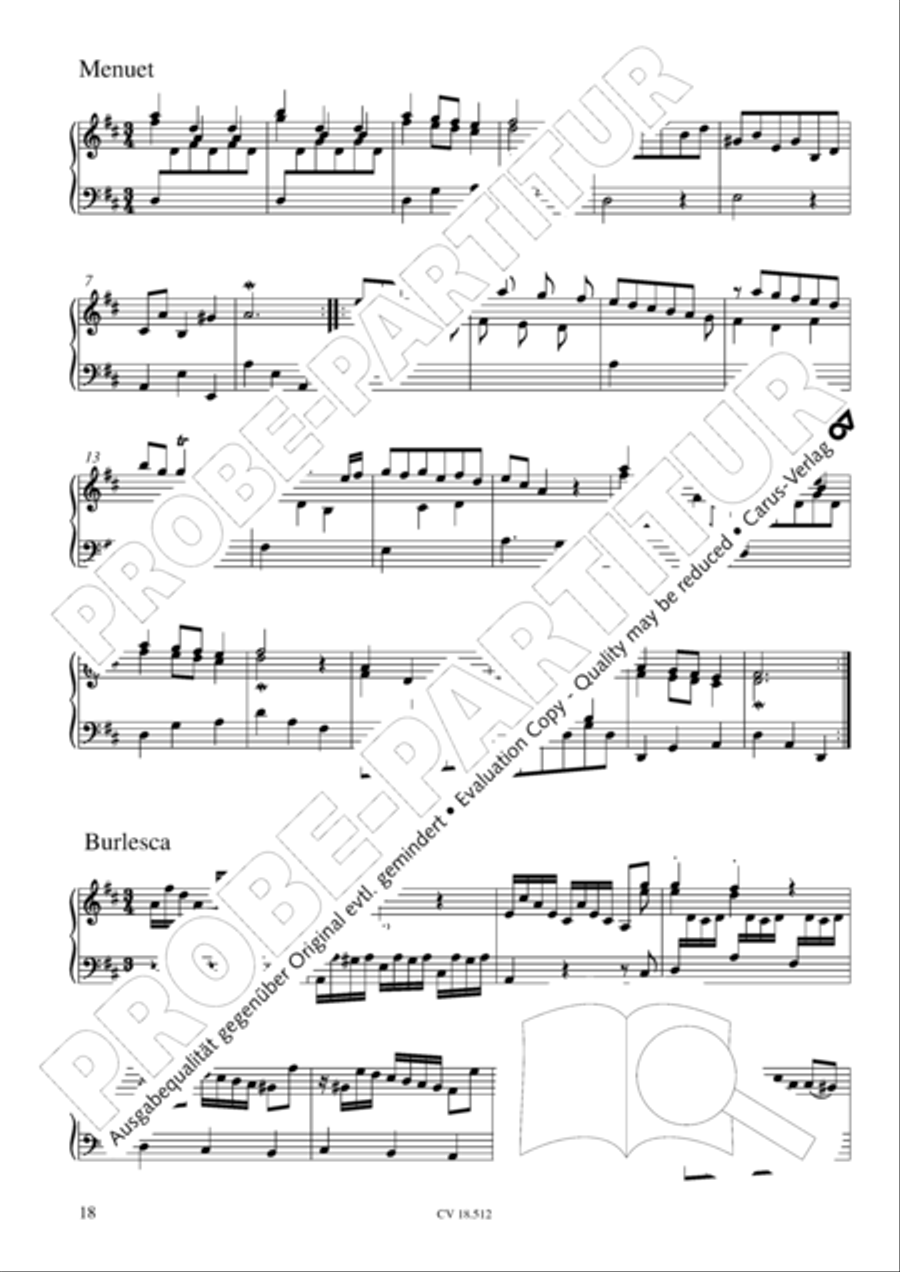 Six Suites Harpsichord scores gallery preview page 19