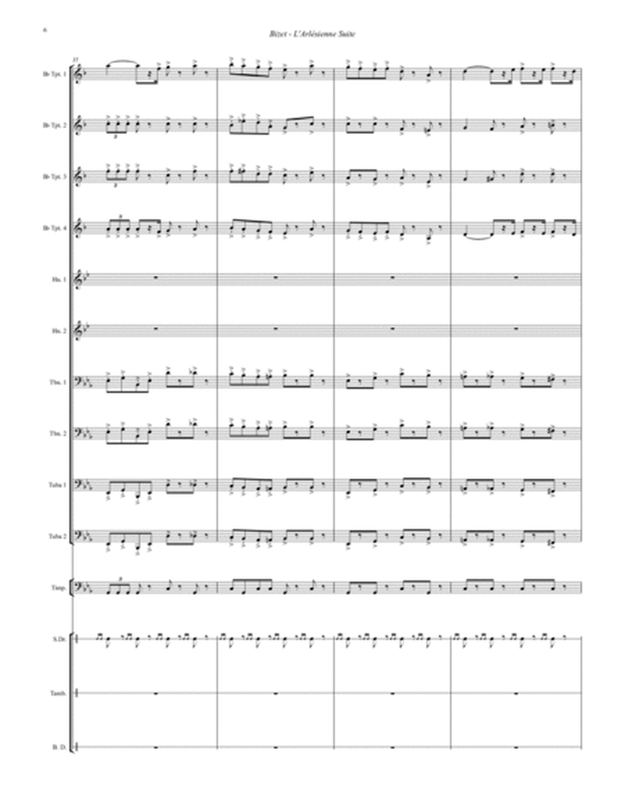 L'Arlésienne Suite for Brass Ensemble and Percussion image number null