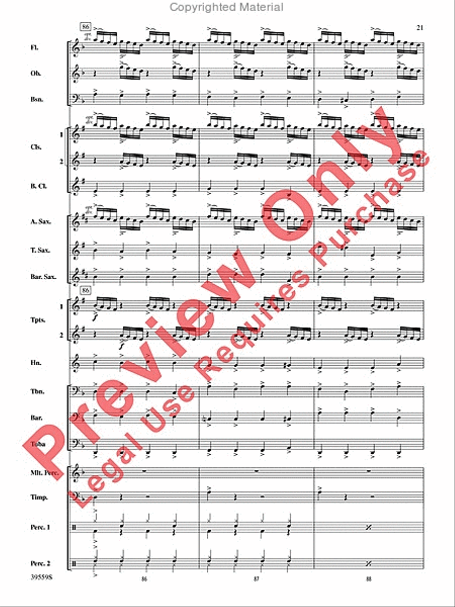 Wizards in Winter Concert Band scores gallery preview page 21