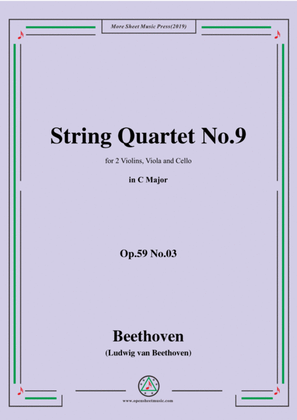 Book cover for Beethoven-String Quartet No.9 in C Major,Op.59 No.3
