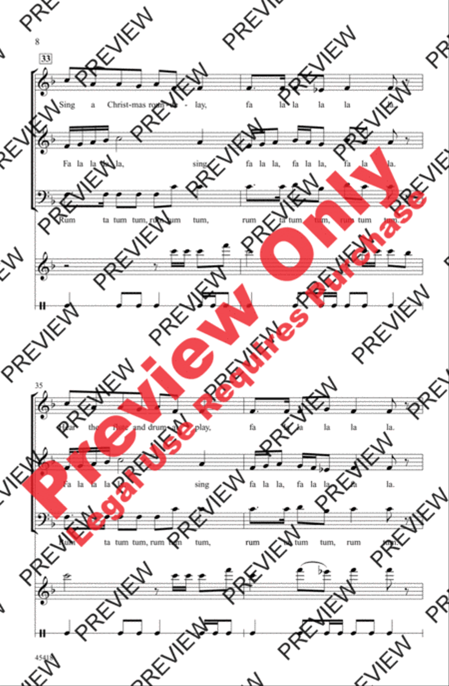 A Christmas Roundelay SAB scores gallery preview page 8