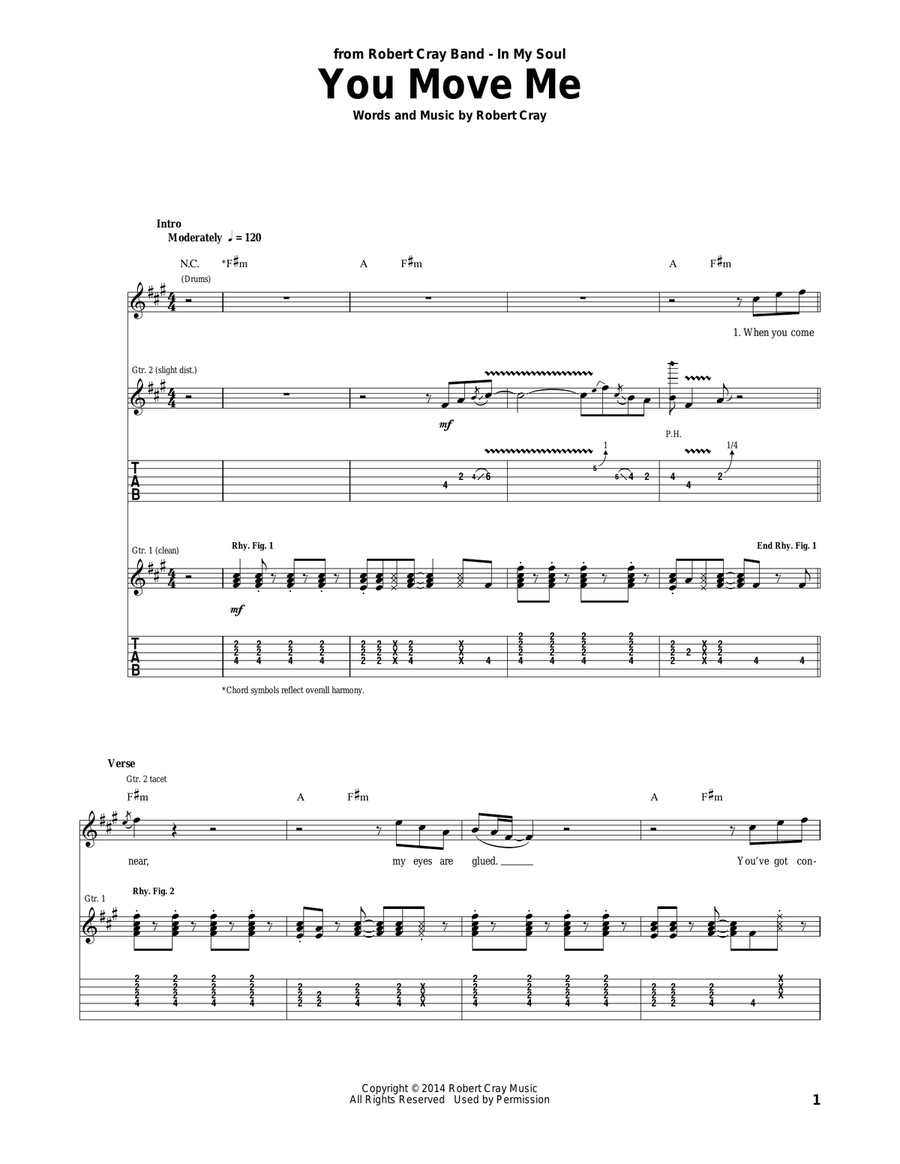 You Move Me You Move Me Acoustic Guitar scores gallery preview page 1