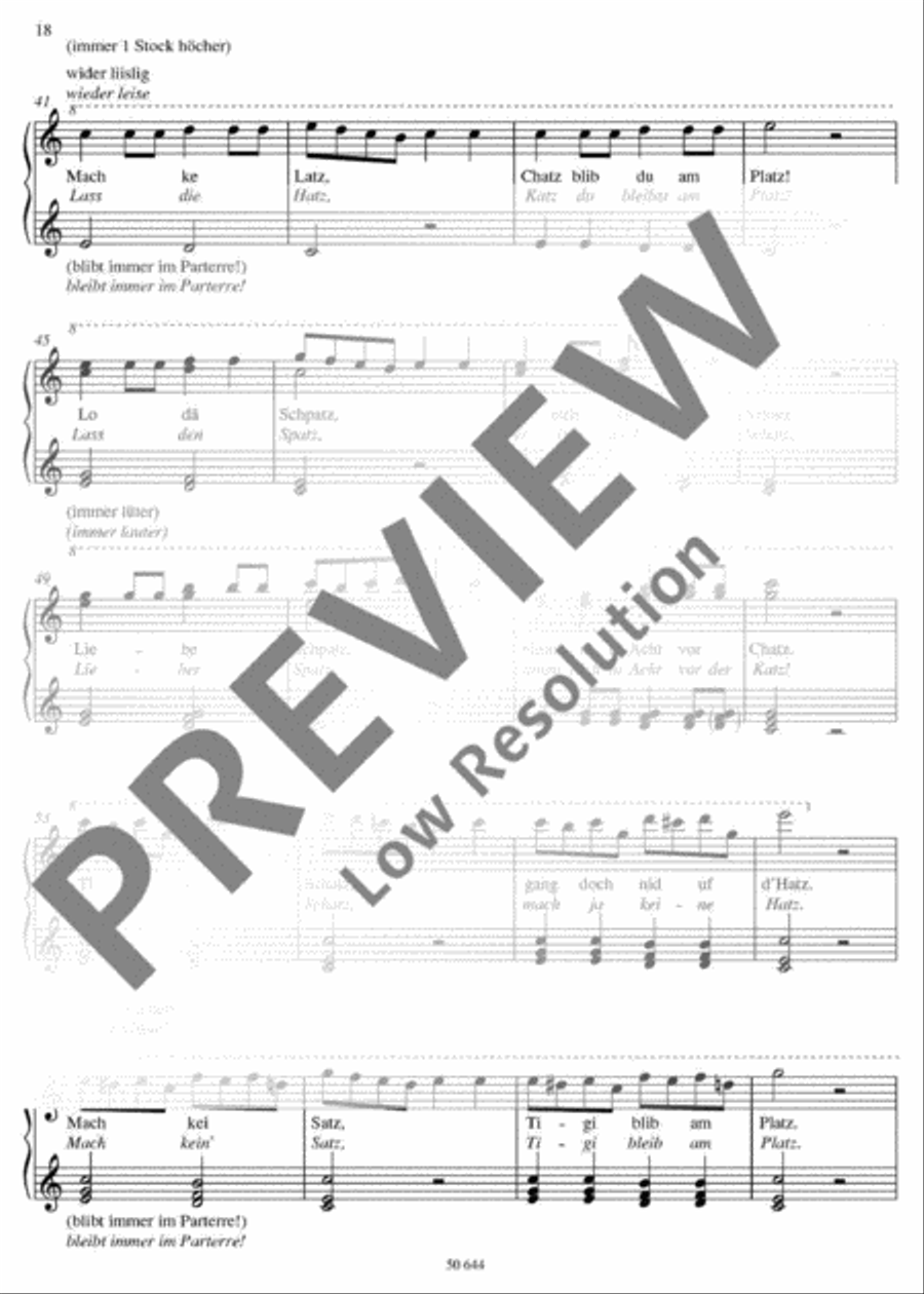 Chinderliecht (Kinderleicht / Kinderlicht) Piano Duet scores gallery preview page 18