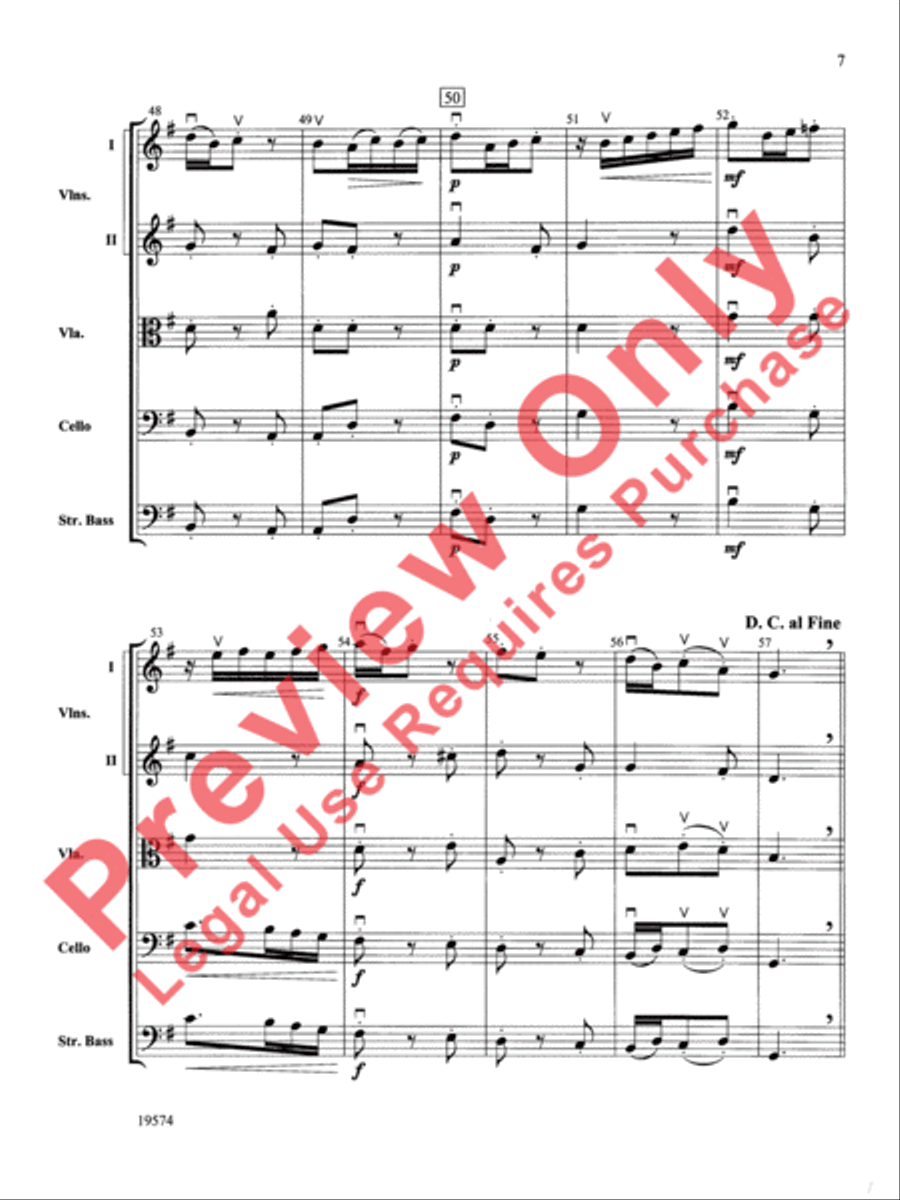 Selections from Don Quixote Suite String Orchestra scores gallery preview page 8
