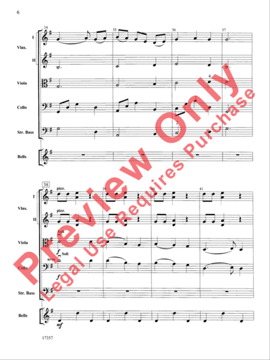 Korean Folk Tune String Orchestra scores gallery preview page 7