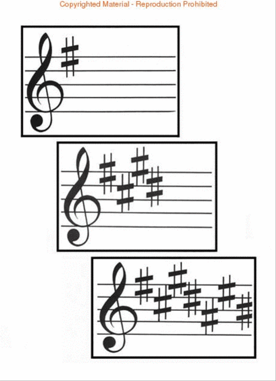 Flash Cards – Key Signatures Piano Method scores gallery preview page 2